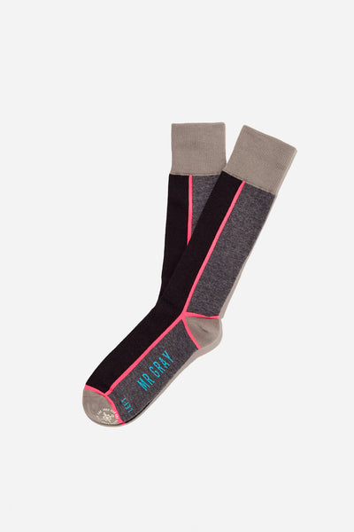 Panel Trim Printing Sock | Black