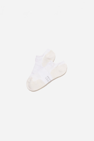 Mesh Paneling Sock | White