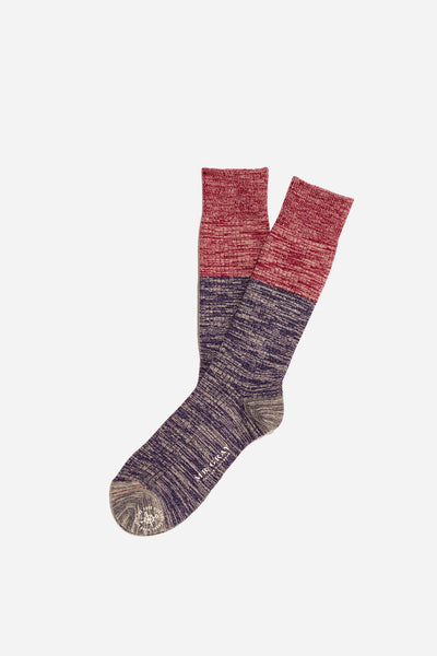 HI VIS Sock | Red / Navy