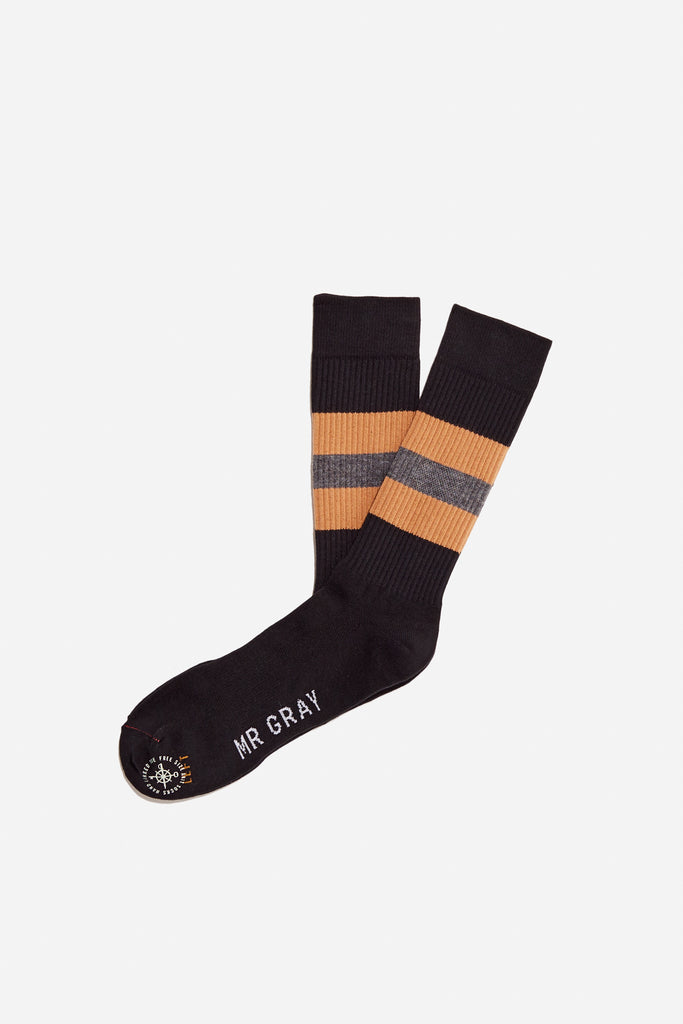 Bee Keeper Sock | Black / Tan | Mr. Gray