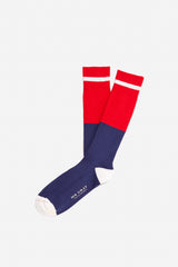 Tipped Stripe Sock | Red Multi